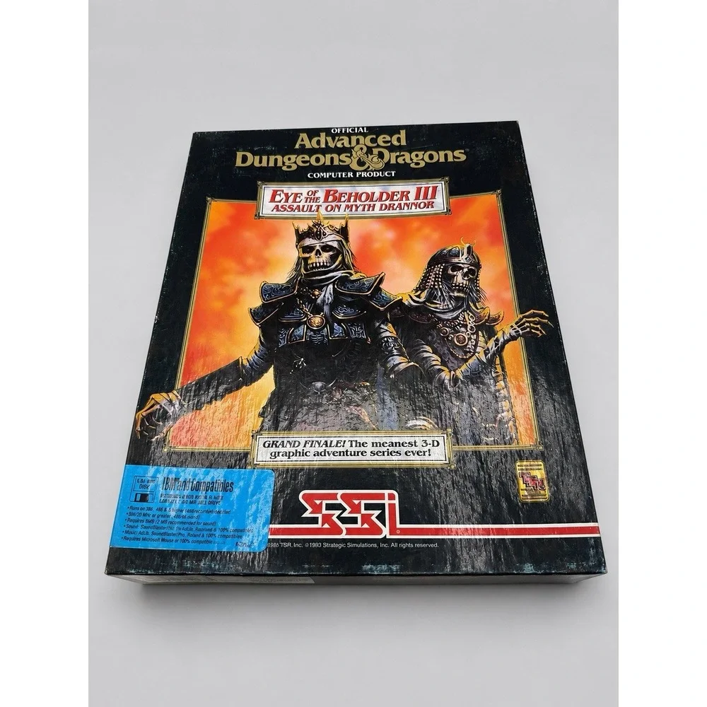 Eye Of The Beholder III Assault On Myth Drannor PC Big Box 3.5
